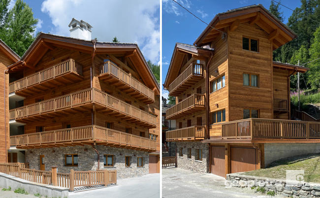 chalet briano secco aosta legno pietra